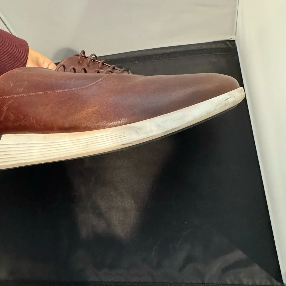 Wolf and Shepard Crossover Derby Maple and White Leather Sneaker Men’s Size 14 M